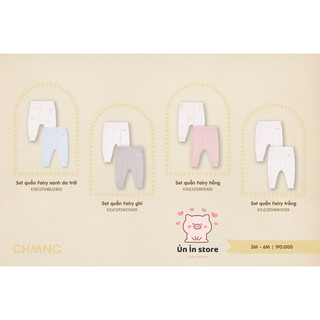CHAANG Set 2 quần dài sơ sinh Fairy SS2024D01