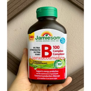 Vitamin B100 Complex Jamieson, hộp 240 viên- made in Canada