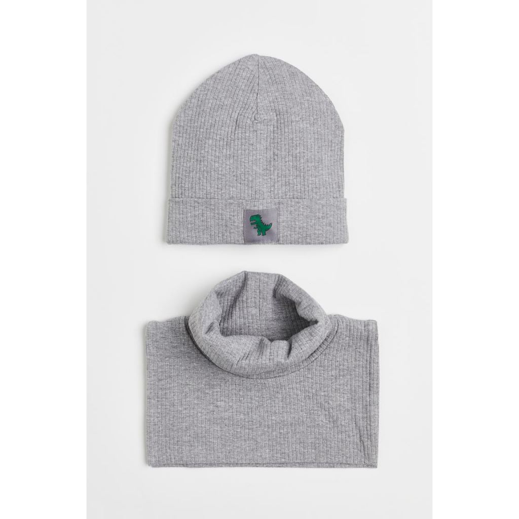 set mũ và lớp cổ áo HM H&M auth cho bé 2-8y