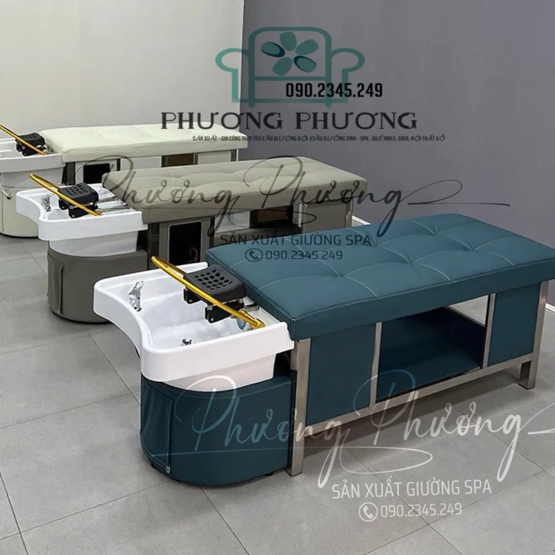 Giường gội đầu 2in1 , Giường gội đầu dưỡng sinh, Giường Gội Đầu Spa