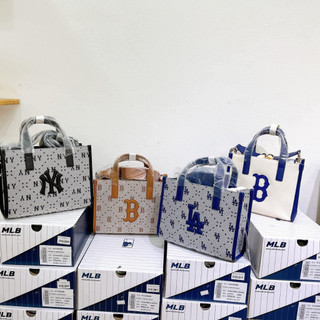 Túi Xách MLB NY Basic Big Logo Canvas Bucket Bag Full Box