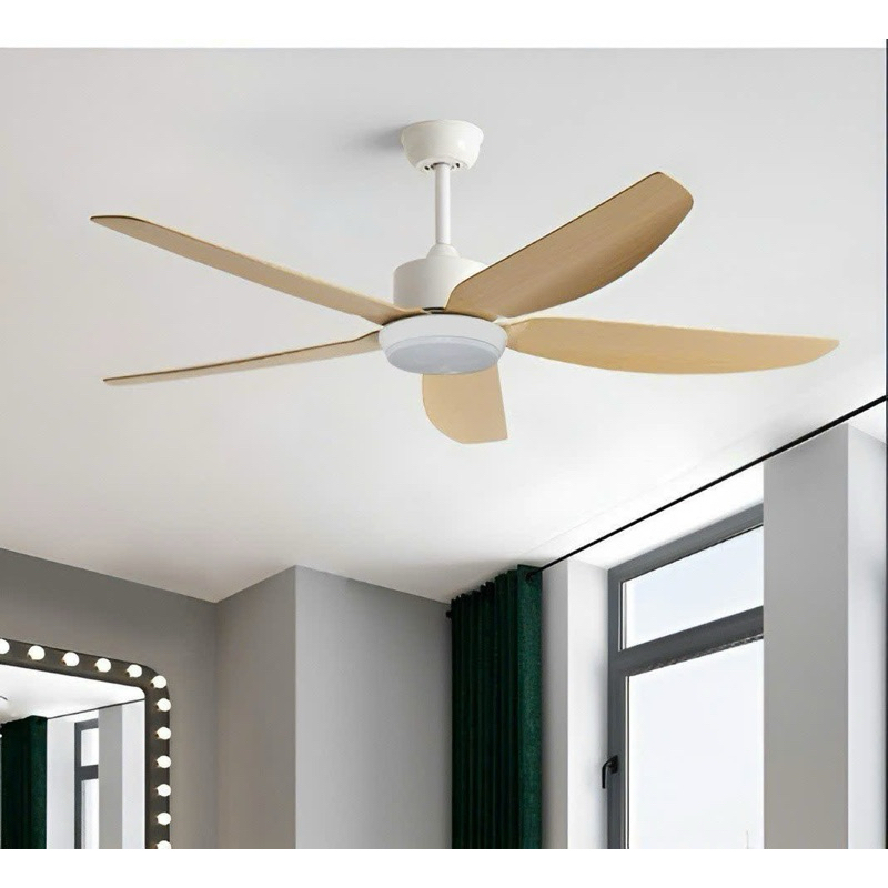 Quạt trần trang trí 5 cánh nhựa 1.42m, Động cơ DC LÕI ĐỒNG siêu êm, siêu mát 901