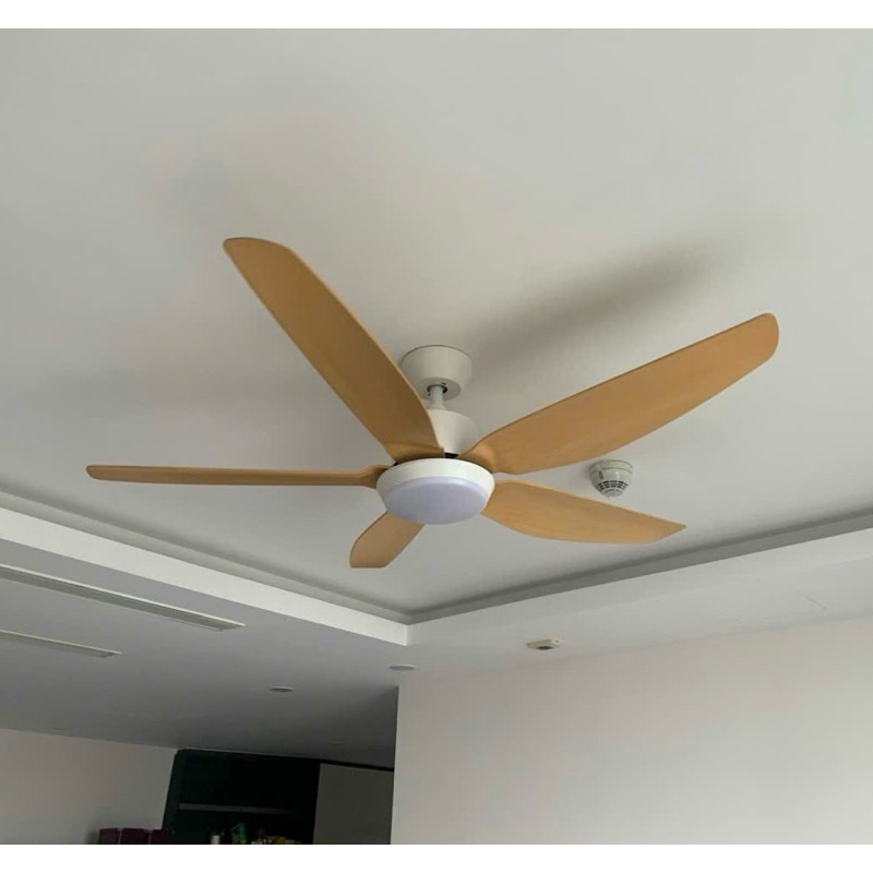 Quạt trần trang trí 5 cánh nhựa 1.42m, Động cơ DC LÕI ĐỒNG siêu êm, siêu mát 901