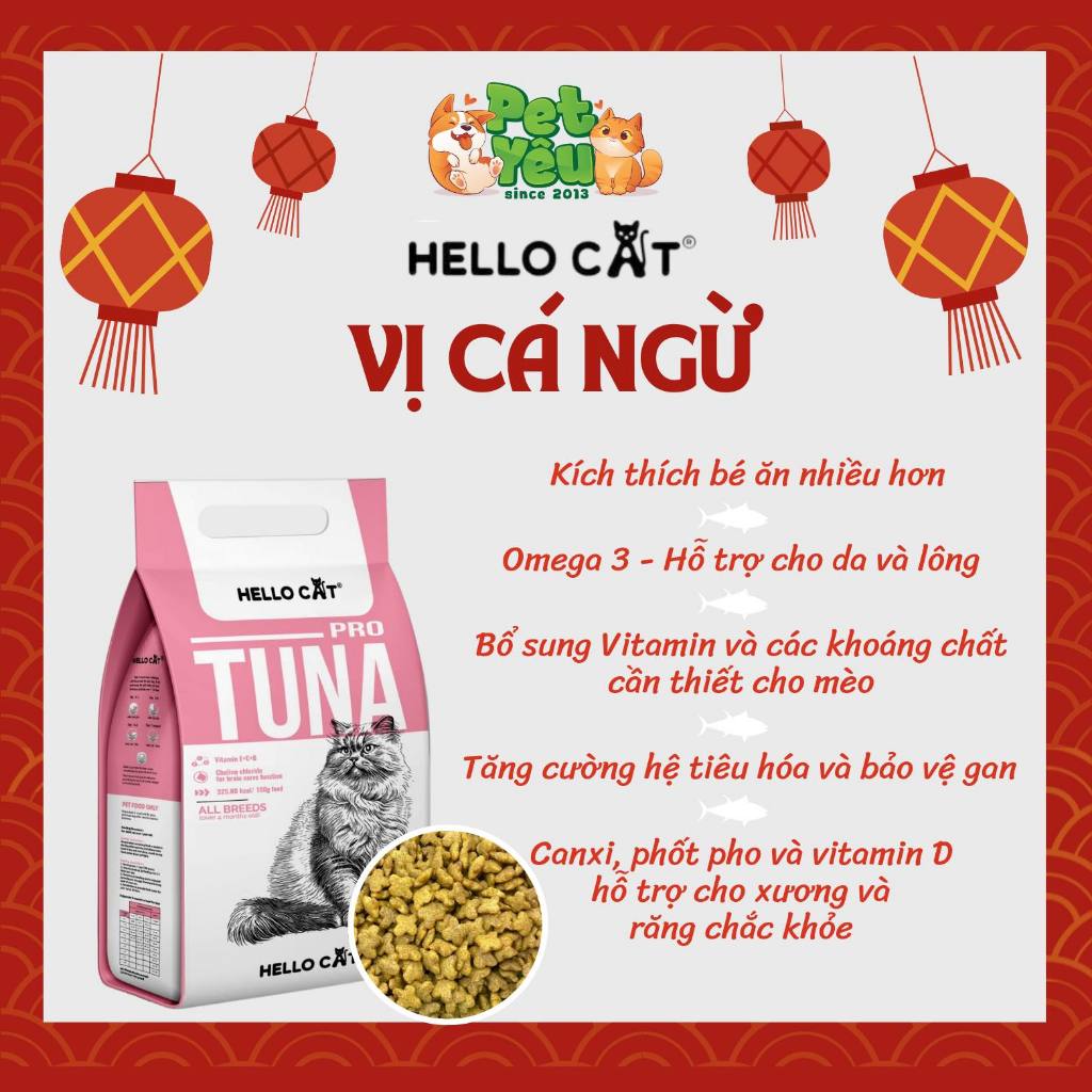 Thức ăn mèo HELLO CAT gói 400gr