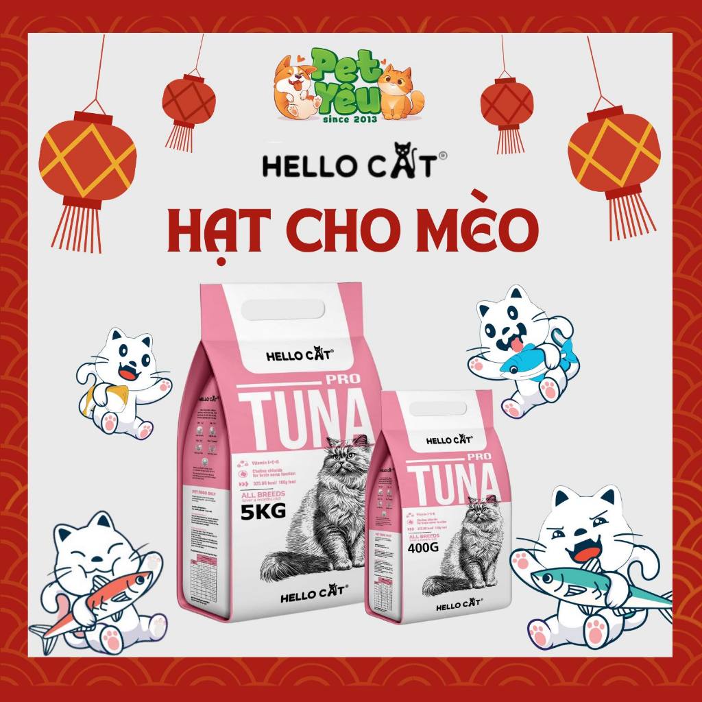 Thức ăn mèo HELLO CAT gói 400gr