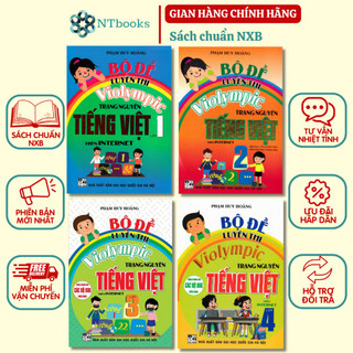 Sách - Bộ đề luyện thi Violympic Trạng nguyên Tiếng Việt 1, 2, 3, 4 trên Internet