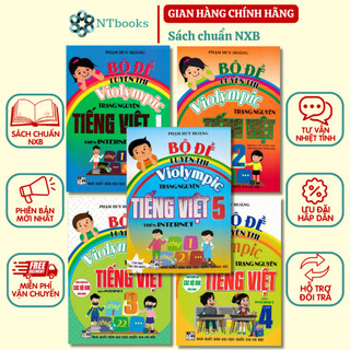 Sách - bộ đề luyện thi violympic trạng nguyên tiếng việt 1, 2, 3, 4, 5 trên internet