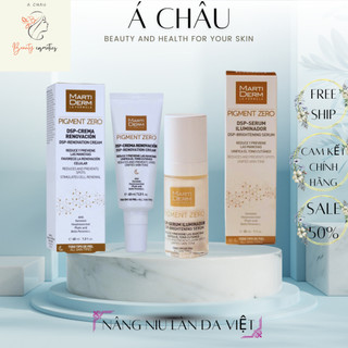 ( COMBO ) Kem + SURUM tri nám tàn nhang Martiderm loại bỏ đốm nâu sắc tố làm đều màu cho da trắng sáng 40ml
