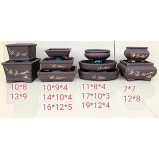 Combo 10 chậu gốm bonsai hàng dày đẹp