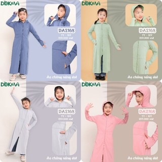 Áo chống nắng dáng dài Dokma 6-10Y, S, M, L (25-55kg)