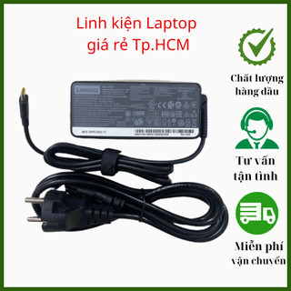 Sạc laptop lenovo 20v 3.25a 65w chân type c cho thinkpad x280 x380 x390 l390 e480 e580 t480 t490s t580 t580s zin mới