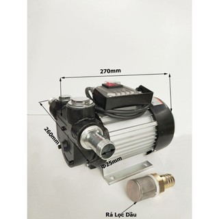 Máy bơm dầu 220v 550w lưu lượng 60l/phút - máy bơm dầu diesel bơm nhiên liệu