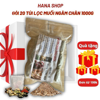 Muối Ngâm Chân Thảo Dược Túi Lọc Giúp Thải Độc Tố Thư Giãn Ngủ Ngon 20 Túi Lọc (gói 1000G)