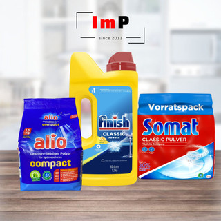Bột rửa bát Somat - Bột rửa chén Alio - Hàng nhập nội địa Đức - Bột rửa chén bát Finish Classic 1.2kg