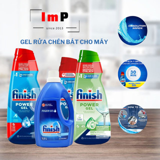 Gel rửa chén bát Finish dùng cho máy rửa bát - Hòa tan nhanh - Tiện lợi dễ tùy chỉnh cho máy rửa chén bát