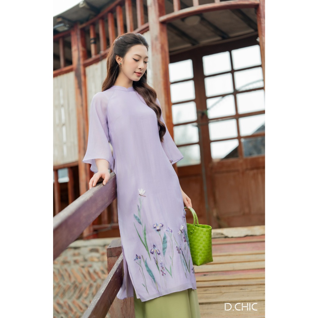 Áo dài Tư An D.CHIC MS: 1832395 KHÔNG BAO GỒM QUẦN LỤA