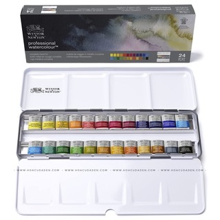Màu nước winsor & newton professional 12|24 màu half pan|tuýp
