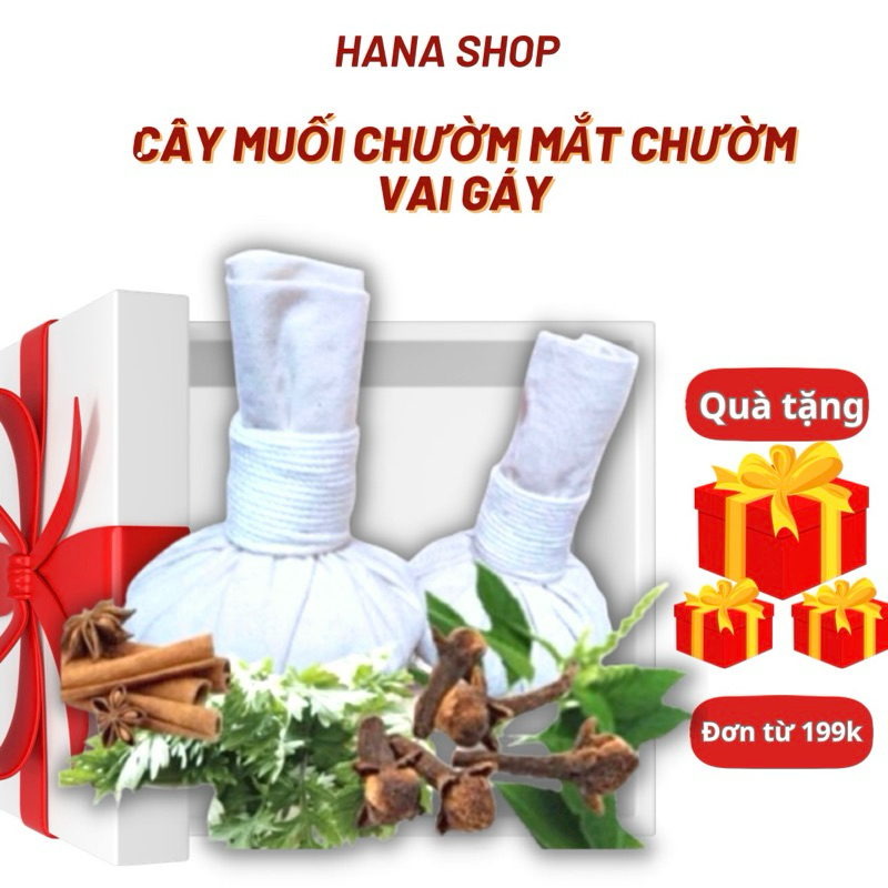 Cây Muối Thảo Dược Chườm Mắt - Chườm Đau Vai Gáy cho Mẹ Sau Sinh