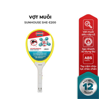 Vợt muỗi sunhouse she-e200 bắt côn trùng, màu vàng