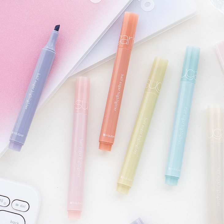 Clearance Set 8 Bút dạ quang đánh dấu highlighter pen pastel morandi nhiều màu marker dễ thương