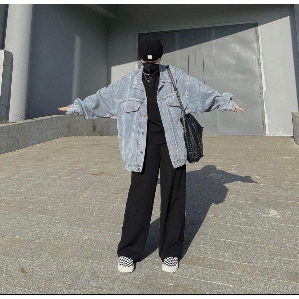 Áo khoác bò oversize phong cách ulzzang Aokhoacbo5010_P0K36