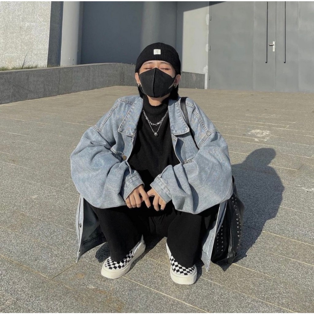 Áo khoác bò oversize phong cách ulzzang Aokhoacbo5010_P0K36