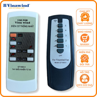 [Mã ELHA22 giảm 5% đơn 300K] Điều khiển quạt trần Điện cơ Thống nhất Vinawind QT1400-X và QT1500-X