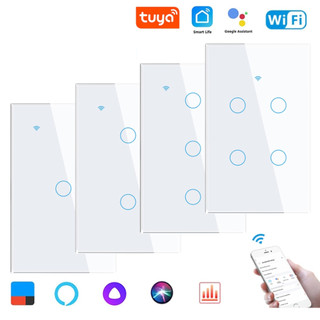 Công tắc thông minh wifi tuya smart life - 1-2-3-4 nút điều khiển qua app