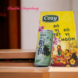 Thùng 24 lon trà bí đao cozy 320ml thơm mát, không chất bảo quản