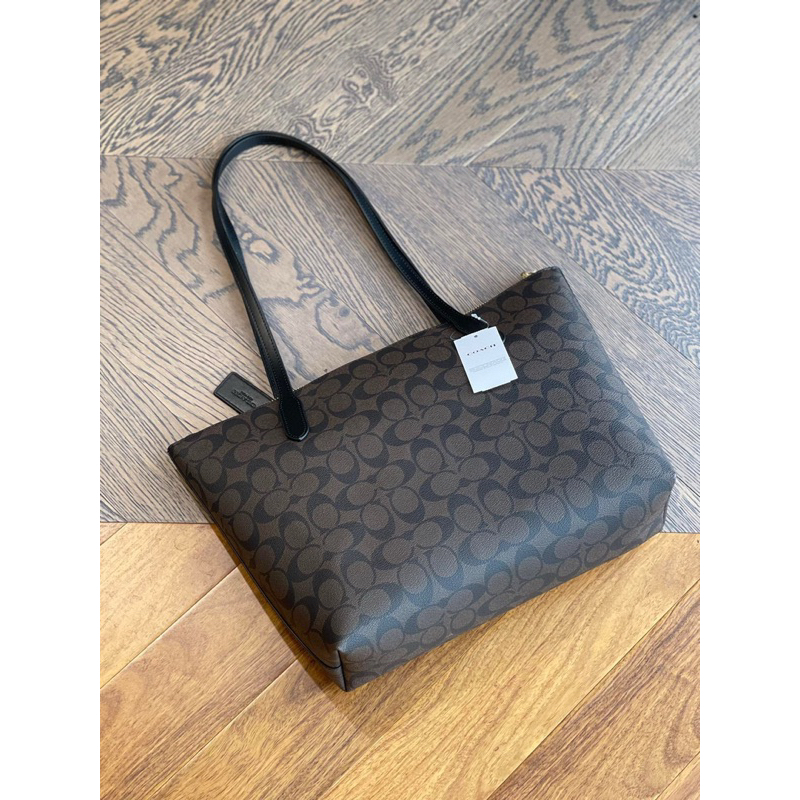 Túi coach zip top tote nữ