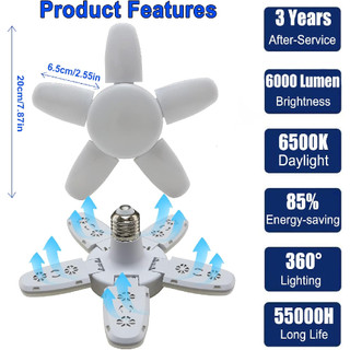 Bóng đèn led 5 cánh mini YGT 45W (hàng cty)