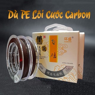 Dù câu cá pe lõi cước carbon chính hãng chống rối