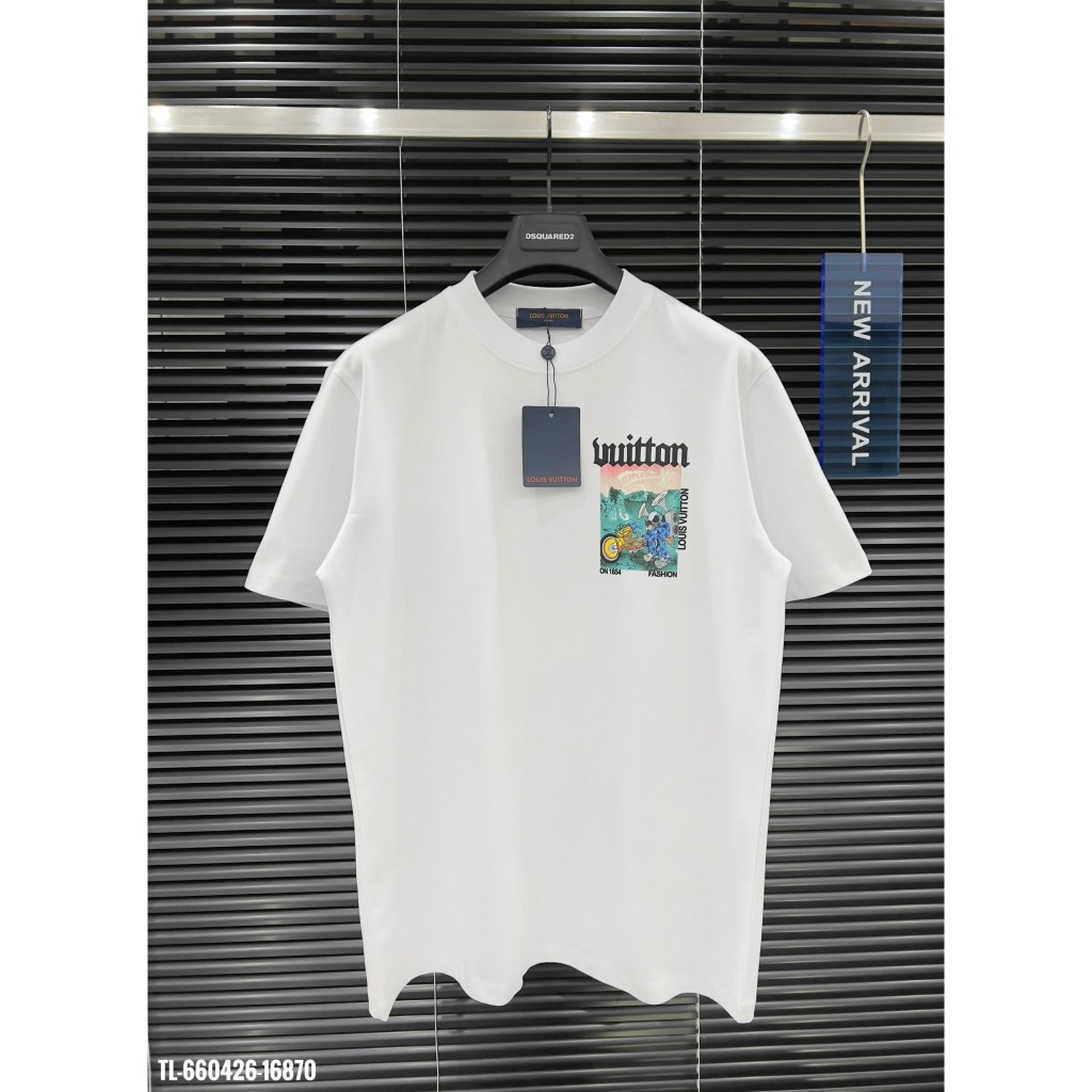 Áo Thun Nam Cotton Lv In Màu Basic Trẻ Trung Siêu Đẹp