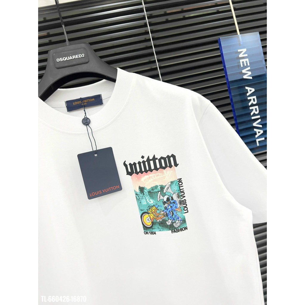 Áo Thun Nam Cotton Lv In Màu Basic Trẻ Trung Siêu Đẹp