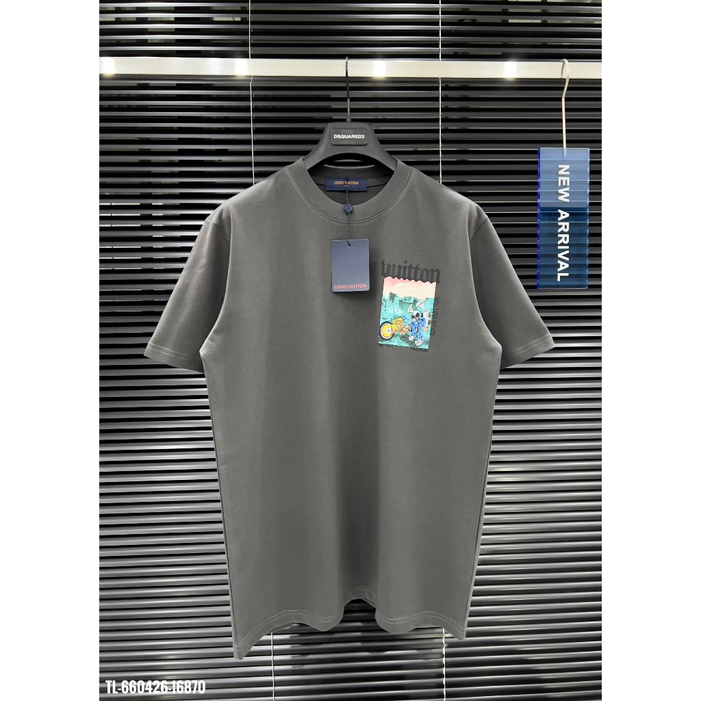 Áo Thun Nam Cotton Lv In Màu Basic Trẻ Trung Siêu Đẹp