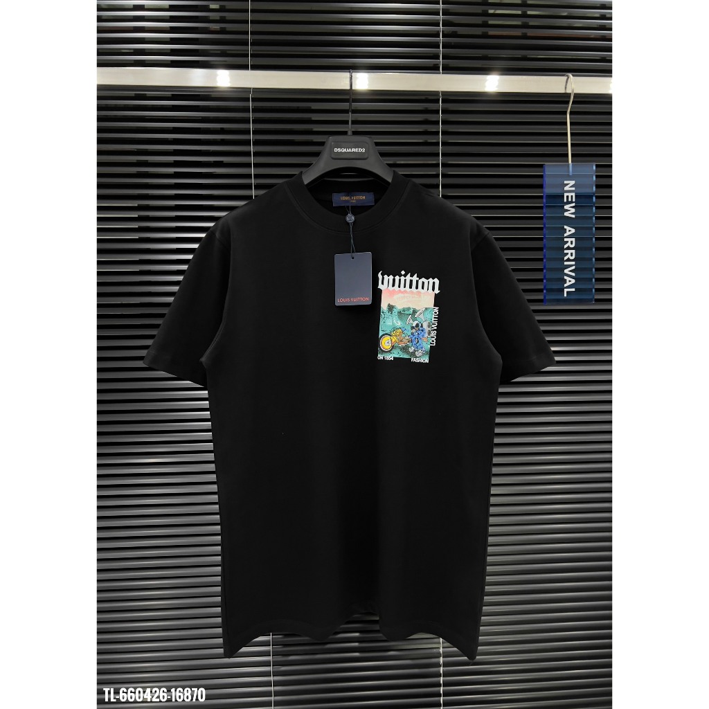 Áo Thun Nam Cotton Lv In Màu Basic Trẻ Trung Siêu Đẹp