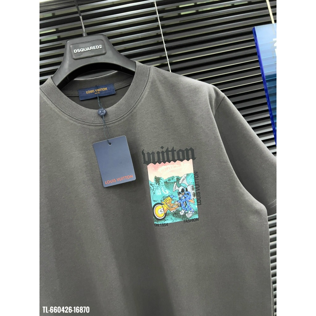 Áo Thun Nam Cotton Lv In Màu Basic Trẻ Trung Siêu Đẹp