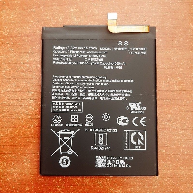 Pin asus zenfone max pro M2,C11P1805 zin cũ bóc máy vẫn sử dụng tốt