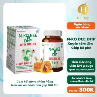 Viên uống cảm cúm Xuyên Tâm Liên N-KO BEE DRHUY - hỗ trợ giảm viêm hô hấp, tăng sức đề kháng (hộp 30 viên)