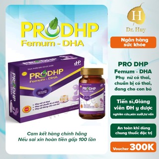 Viên vitamin bầu DHA DRHUY 30 viên phát triển trí não thai nhi, bé thông minh khỏe mạnh.Tăng đề kháng cho mẹ
