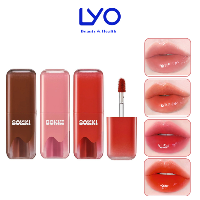 Son kem Tint Bóng Black Rouge Glow Bokki Tint Full màu Hàn Quốc