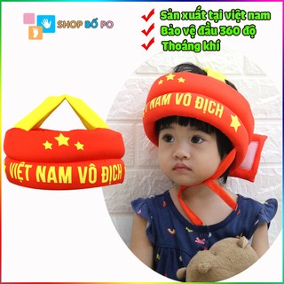 Mũ bảo vệ đầu cho bé - Mũ tập đi chủ đề Việt Nam vô địch