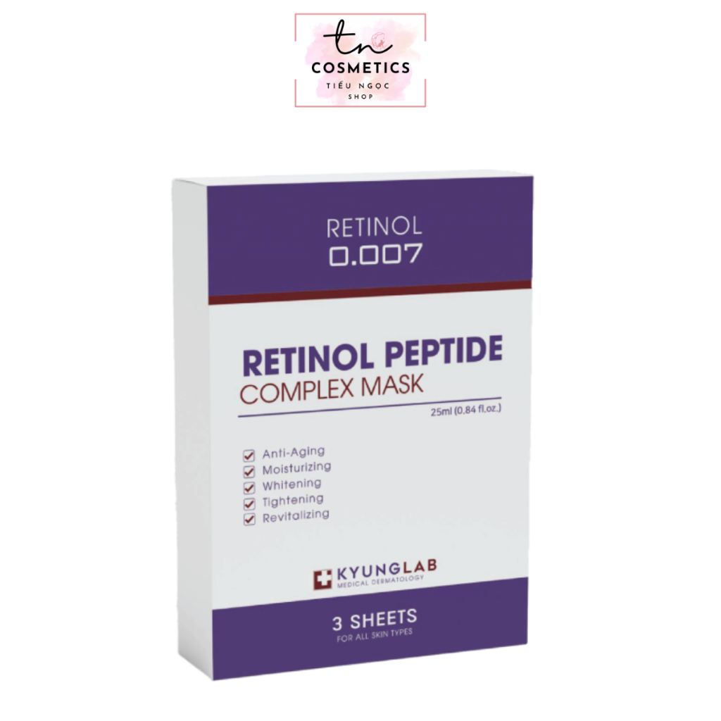 Mặt nạ Retinol KyungLab Peptide Complex Mask 3 miếng chính hãng