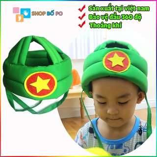 Mũ bảo vệ đầu cho bé - Mũ tập đi dáng Mũ cối Việt Nam