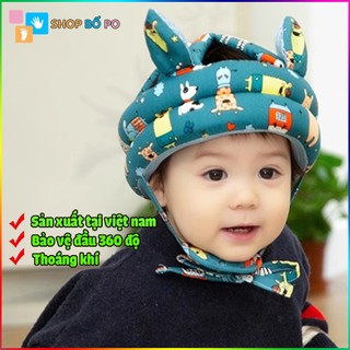 Mũ bảo vệ đầu cho bé - Mũ tập đi hình Động vật Safari