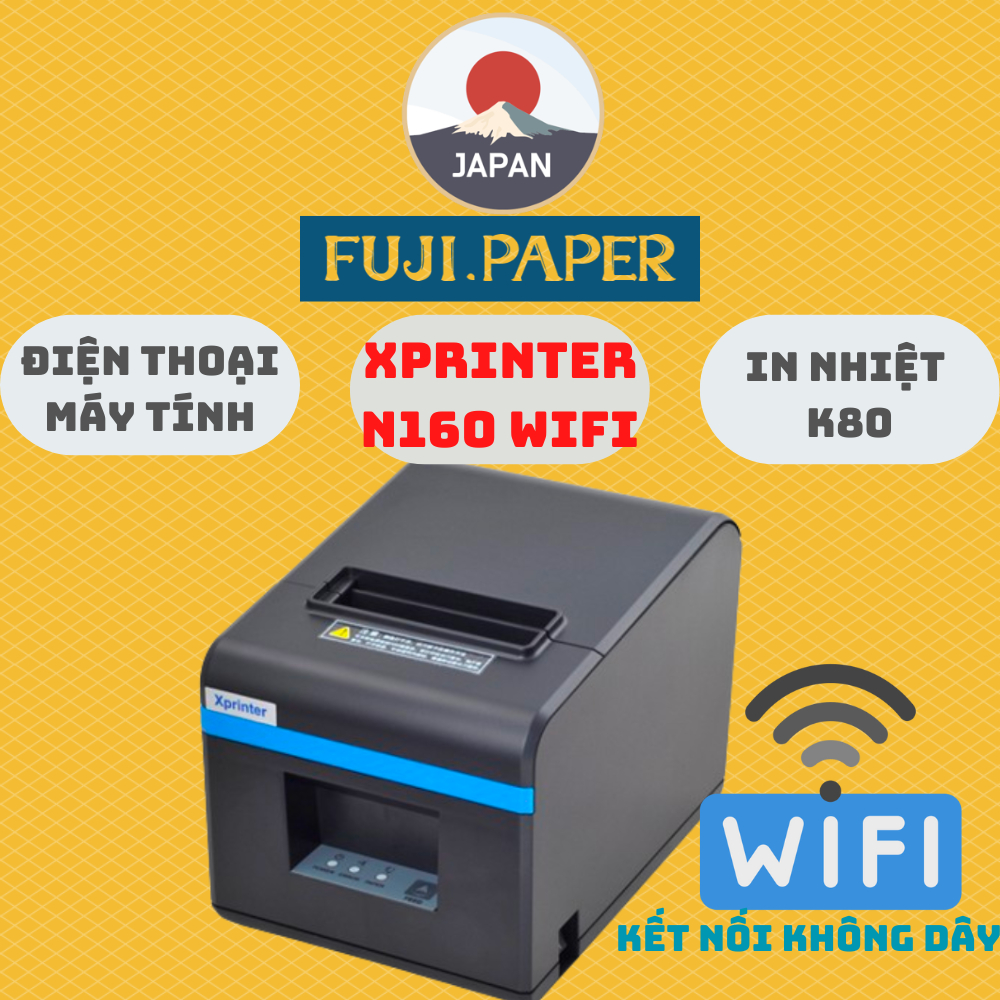 ( Kết Nối Không Dùng Dây ) Máy in hóa đơn Xprinter N160 USB + WIFI