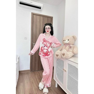 Pizama bộ ngủ cao cấp lụa xước , gấm ,,, from dưới 60kg