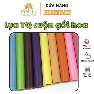 Giấy mếch lụa gói hoa đủ màu, lụa trung quốc cuộn
