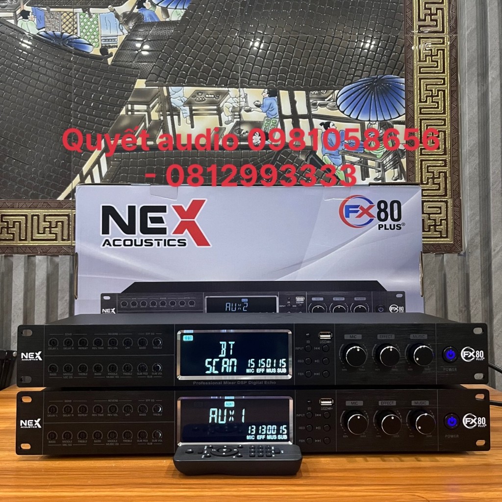 Vang cơ thế hệ mới nhất 2024 Nex Fx 80 fx80 , đầy đủ chức năng usb cổng quang aux bluetool fx80
