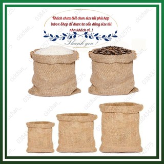 Túi vải bố. Bao bố đựng đồ đựng chậu cây và trang trí nhiều kích cỡ